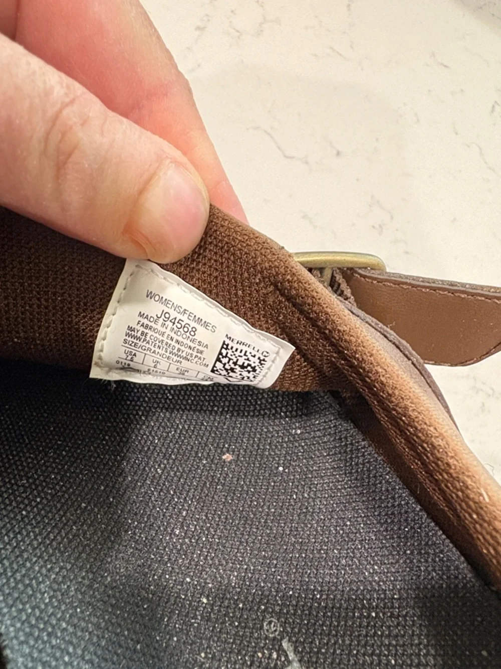 Merrell Women’s Brown Leather Slip-On’s - Picture 5 of 7